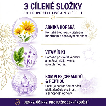 PuraCure® Krém na starostlivosť o modriny a posilnenie pokožky – pre zrelú, tenkú a krehkú pokožku