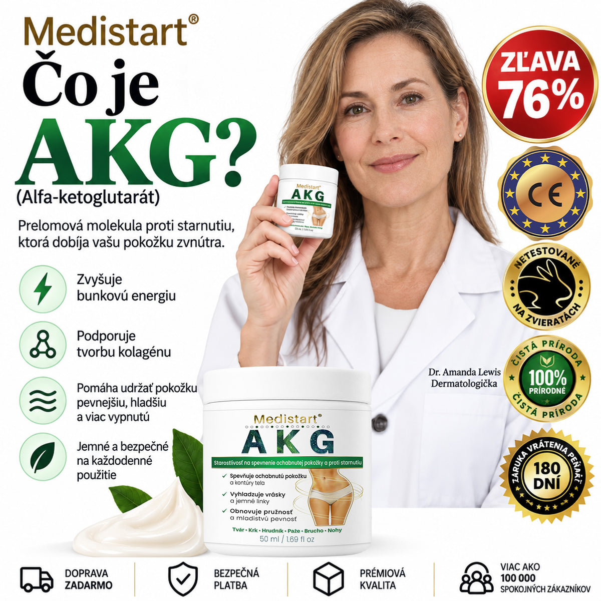 ✨ Medistart® SPEVŇUJÚCA & PROTI STARNUTIU PLEŤOVÁ STAROSTLIVOSŤ