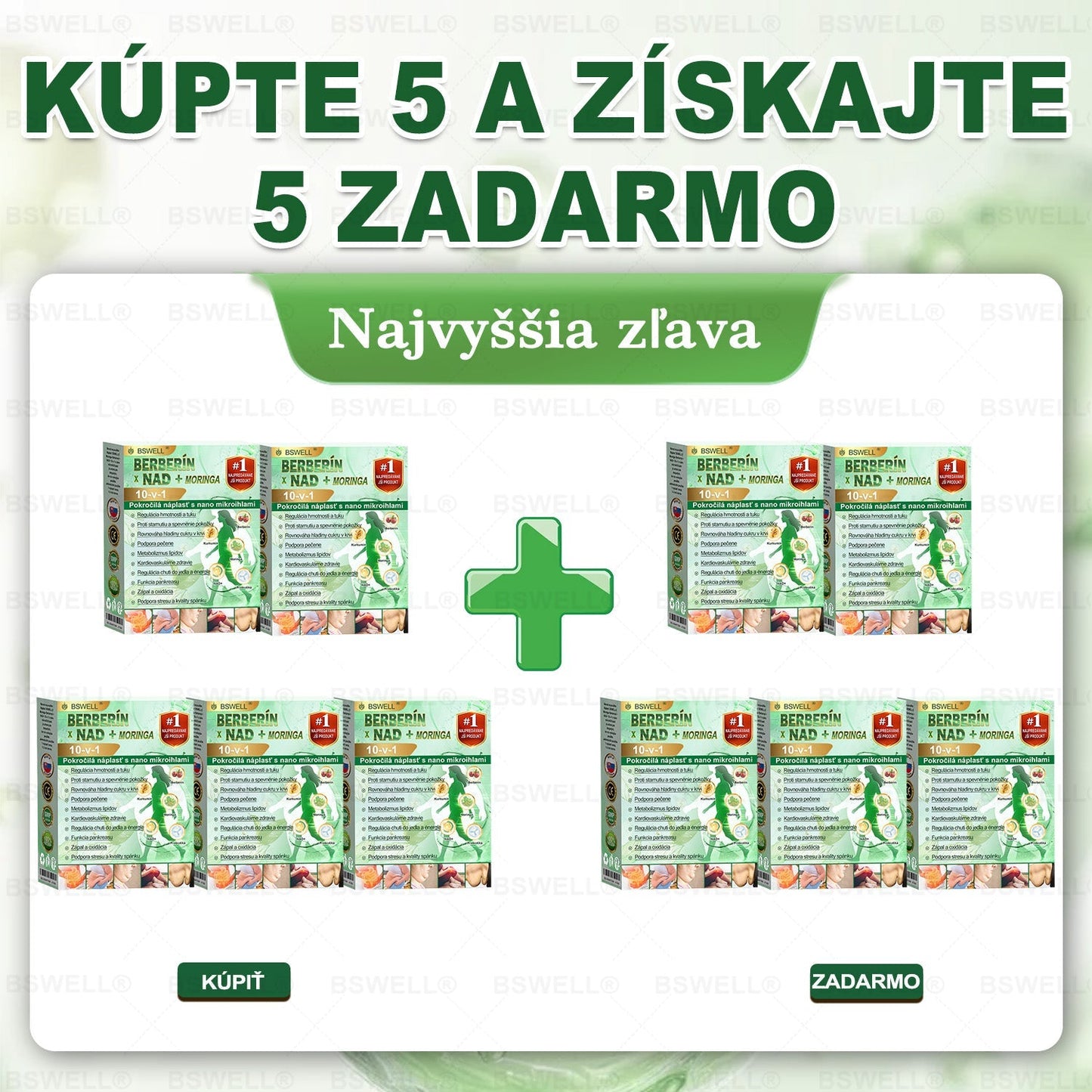 BSWELL® Nano mikronidla chudnúci náplasť (Rýchlo raz denne, viditeľné zmeny do 28 dní) ✅ Pre obezitu, kardiovaskulárne zdravie, cukrovku, spánkovú apnoe, zdravie kĺbov, problémy s kĺbmi a ďalšie