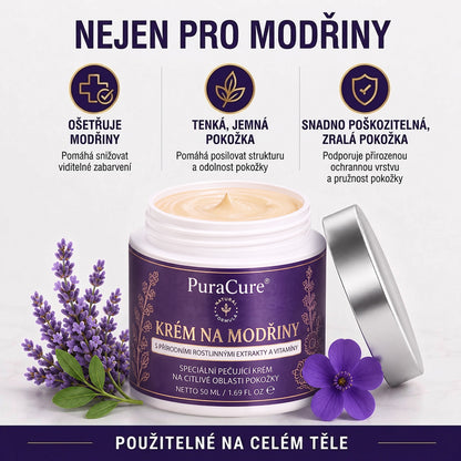 PuraCure® Krém na starostlivosť o modriny a posilnenie pokožky – pre zrelú, tenkú a krehkú pokožku