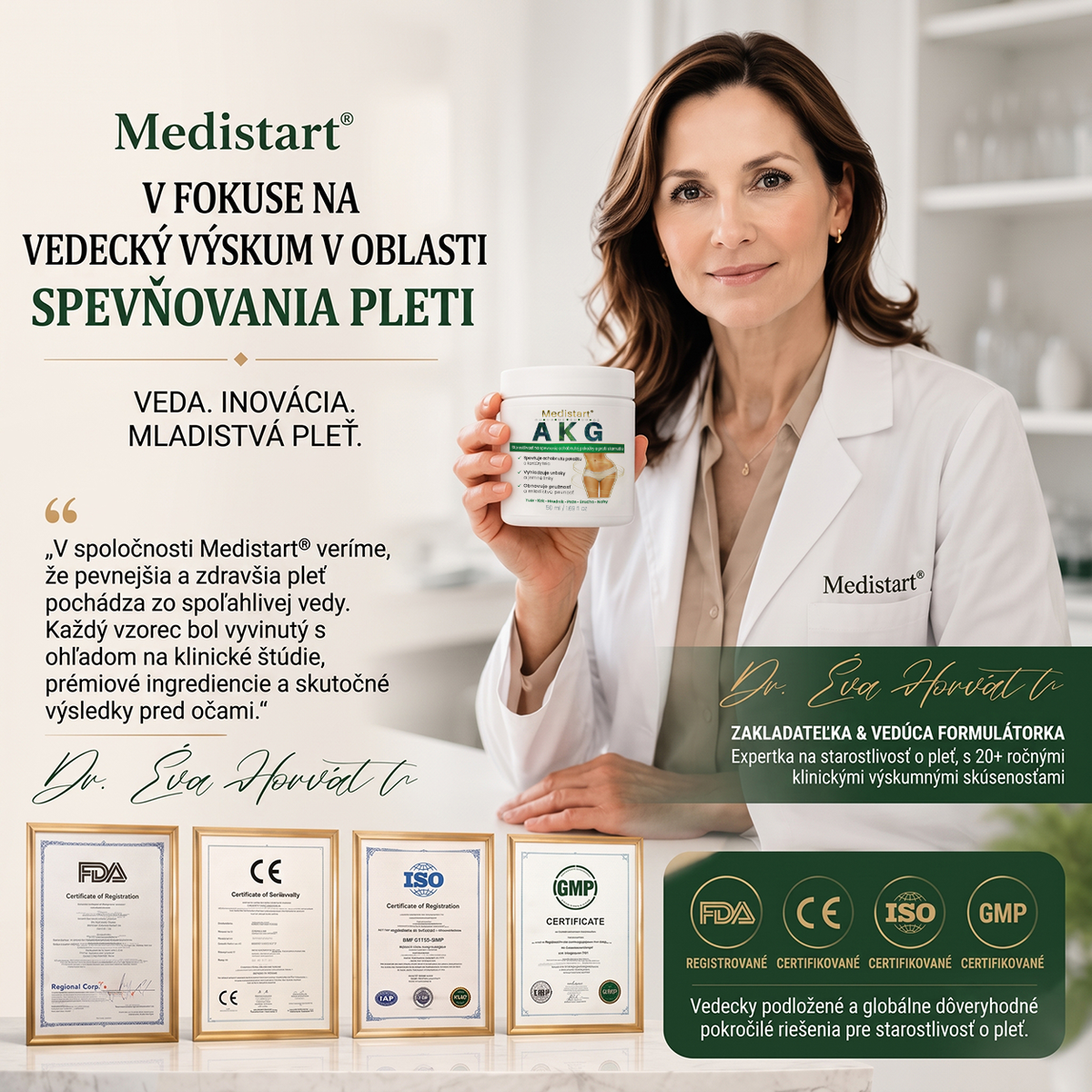 ✨ Medistart® SPEVŇUJÚCA & PROTI STARNUTIU PLEŤOVÁ STAROSTLIVOSŤ